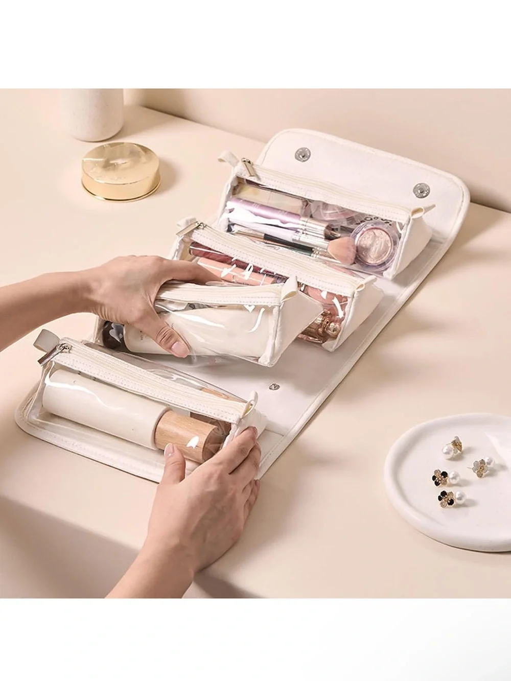 Wall-Mount Clear Pocket Organizer -